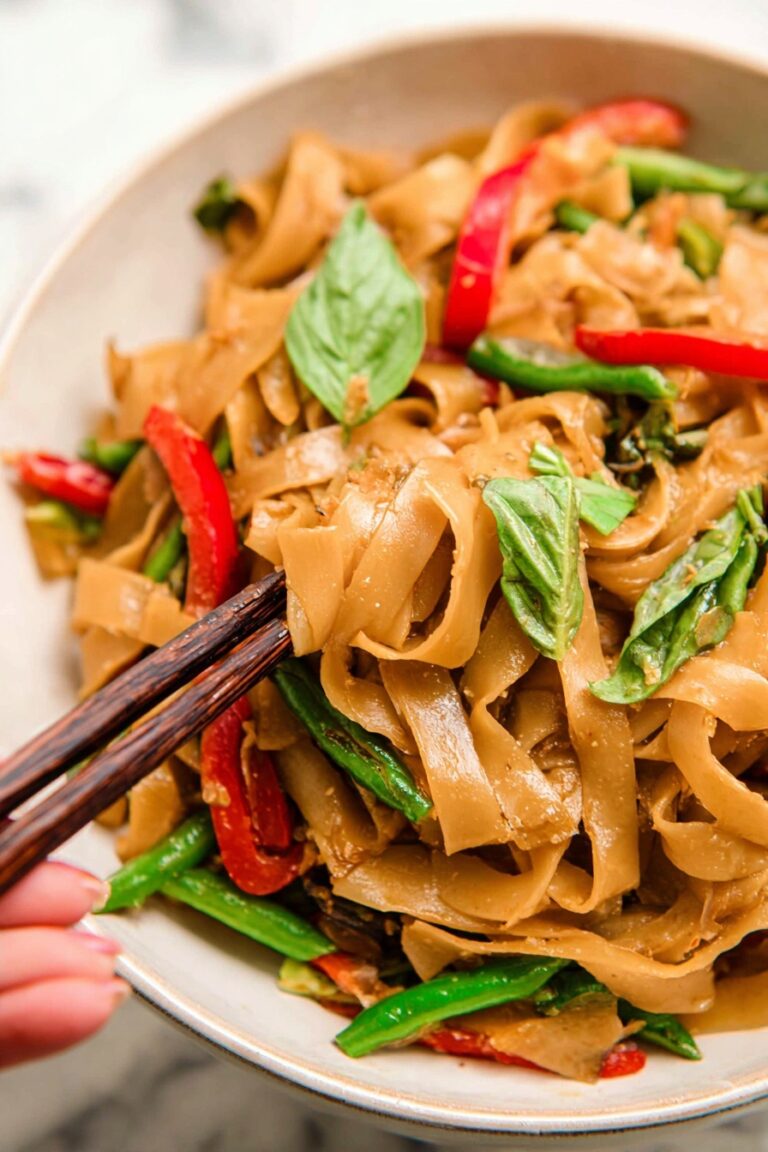 Spicy Chicken Drunken Noodles Recipe