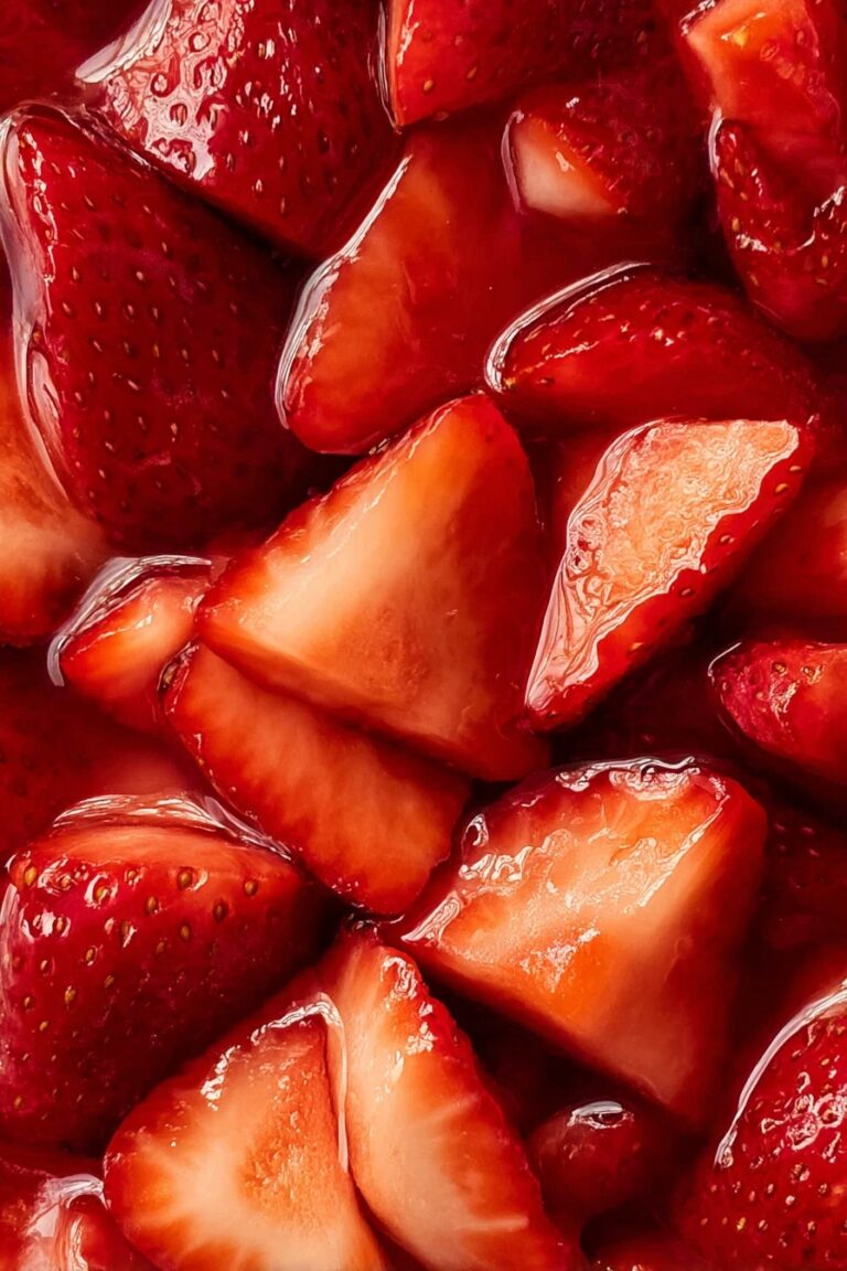 Easy Strawberry Glaze for Cakes and Desserts Recipe