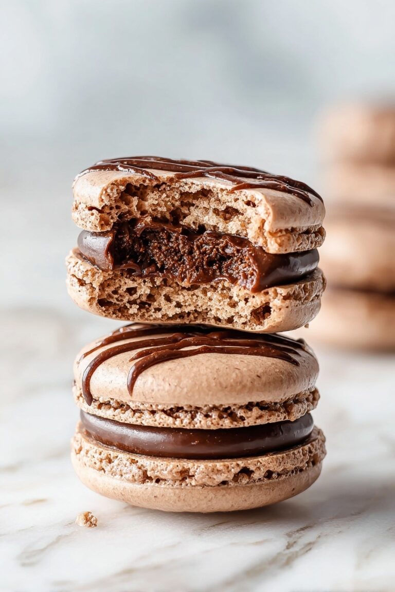 Chocolate Macarons with Ganache Recipe