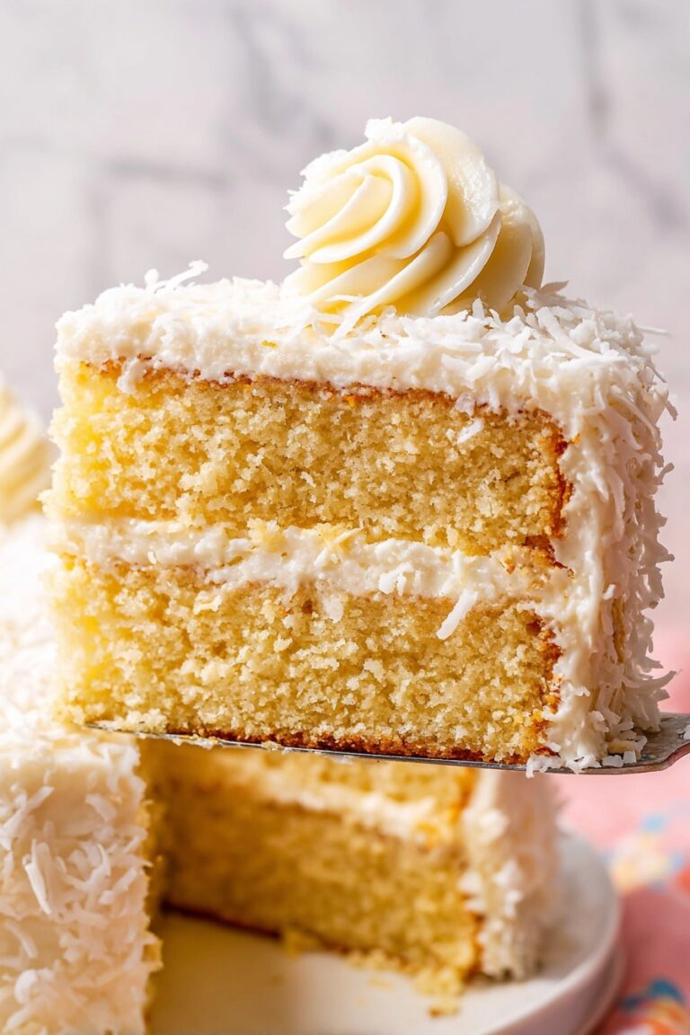 Coconut Cake Recipe with Cream Cheese Frosting Recipe