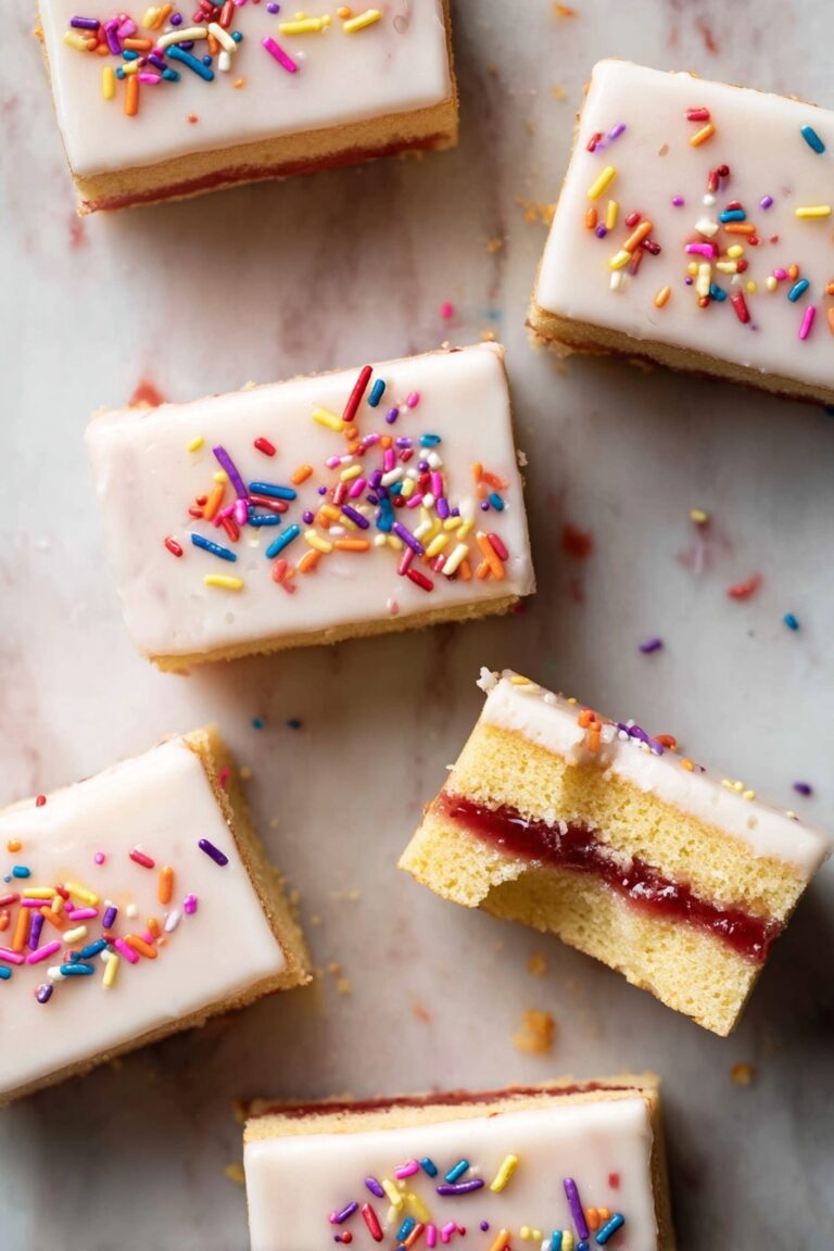 Poptart Cookie Bars with Strawberry Preserves Recipe