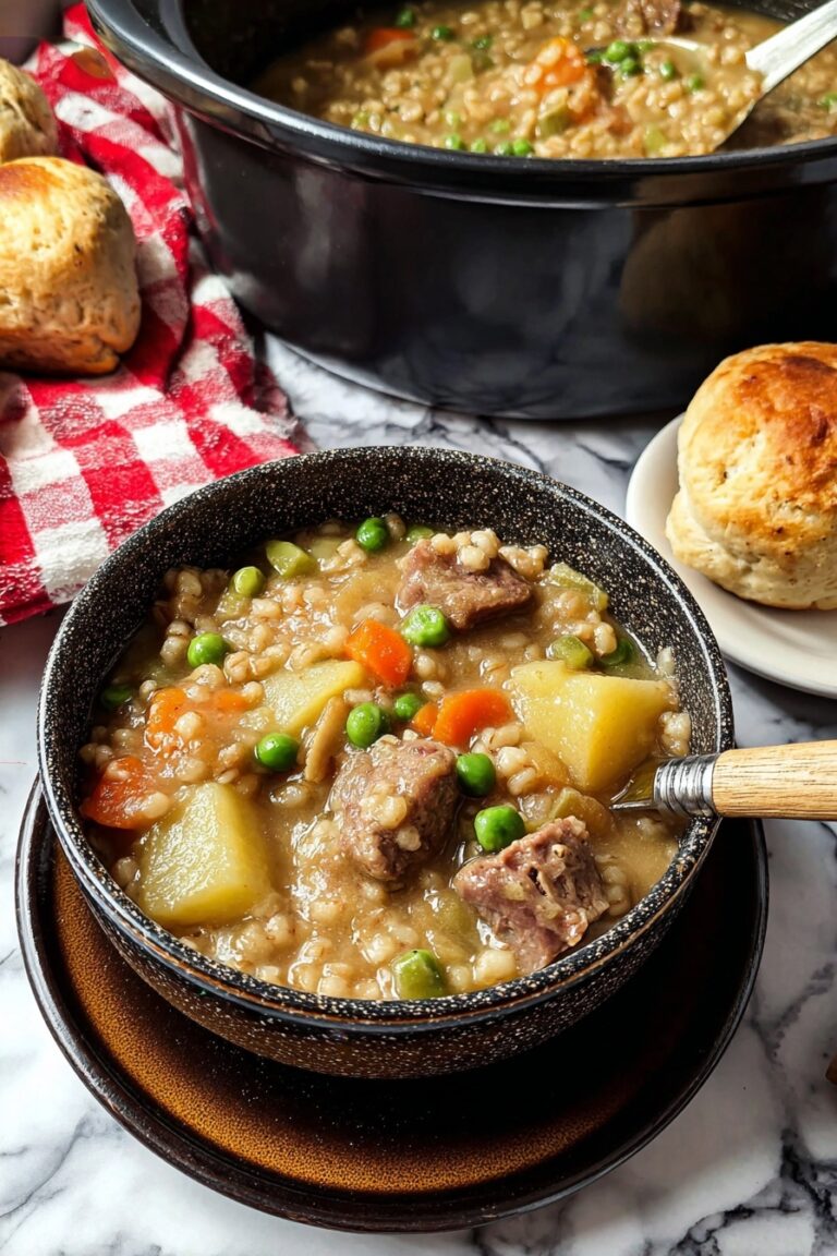 Slow Cooker Irish Lamb and Barley Stew Recipe